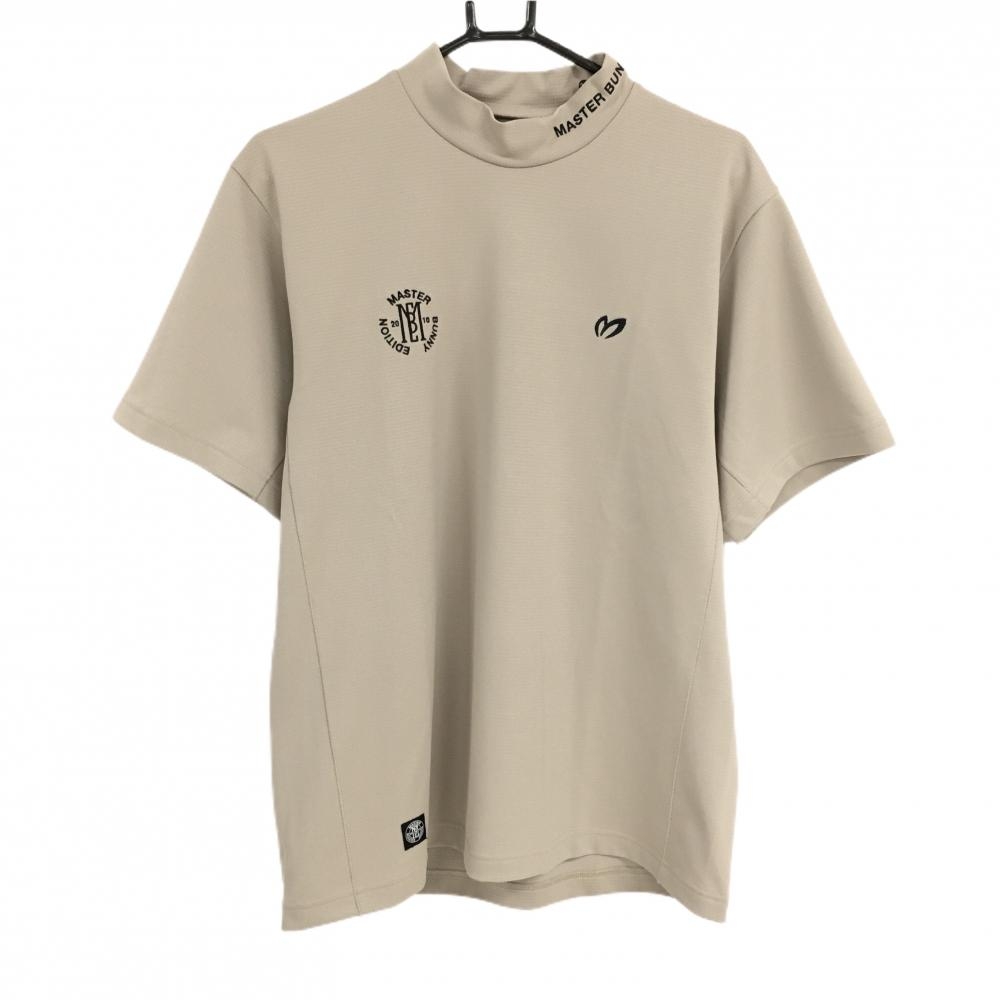 【超美品】マスターバニー 半袖ハイネックシャツ ベージュ  メンズ 5(L) ゴルフウェア 2024年モデル MASTER BUNNY EDITION