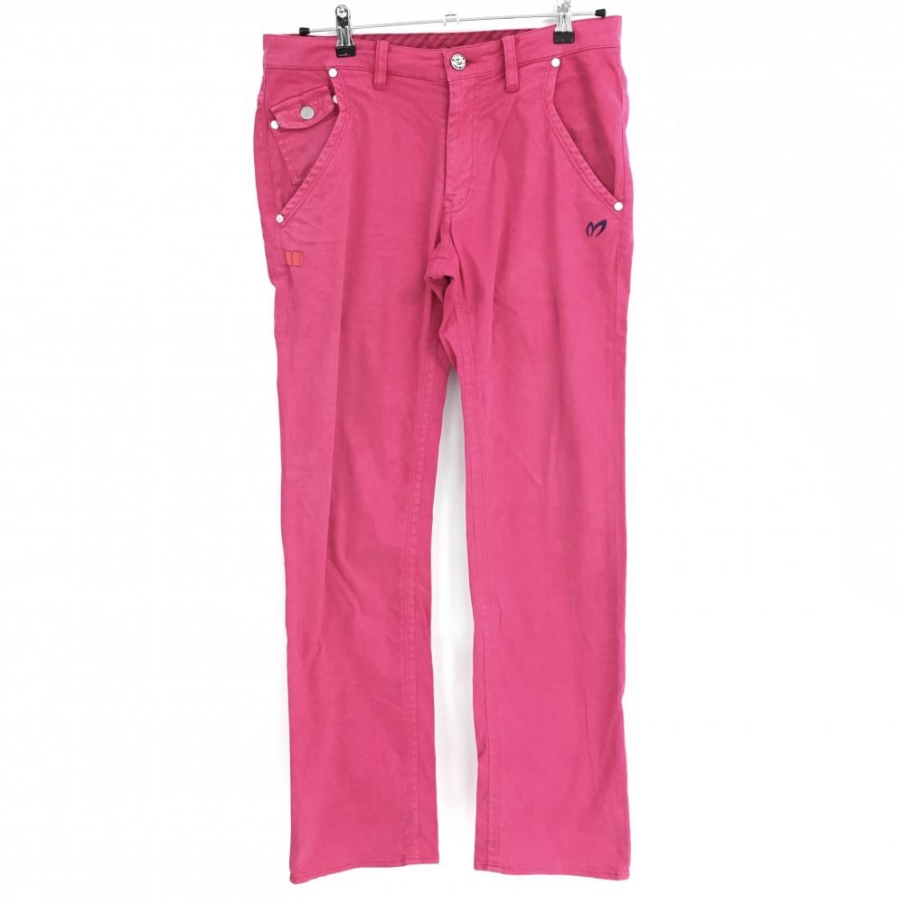 マスターバニー パンツ ピンク ティー装着可 バックロゴ刺しゅう メンズ 4(M) ゴルフウェア MASTER BUNNY EDITION