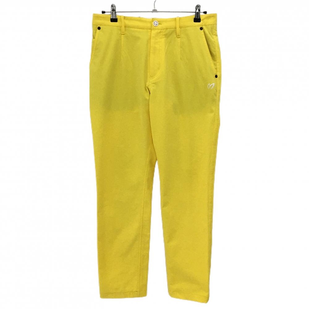マスターバニー パンツ イエロー ロゴ白刺しゅう メンズ 5(L) ゴルフウェア MASTER BUNNY EDITION