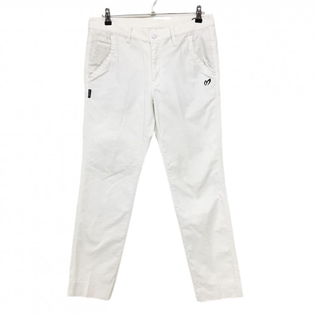 マスターバニー パンツ 白 ロゴ刺しゅう  メンズ L ゴルフウェア MASTER BUNNY EDITION