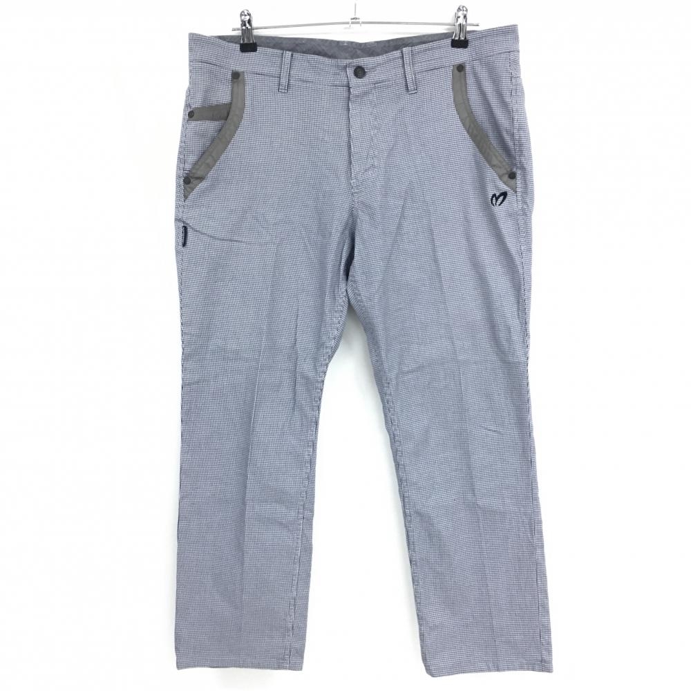 マスターバニー パンツ ネイビー×白 千鳥格子 メンズ 7(XXL) ゴルフウェア 大きいサイズ MASTER BUNNY EDITION