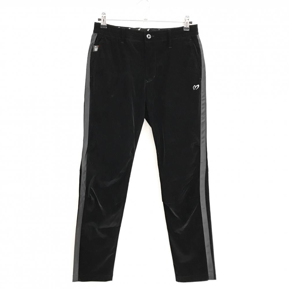 マスターバニー パンツ 黒 サイド切替ライン ロゴ刺しゅう  メンズ 4(M) ゴルフウェア MASTER BUNNY EDITION