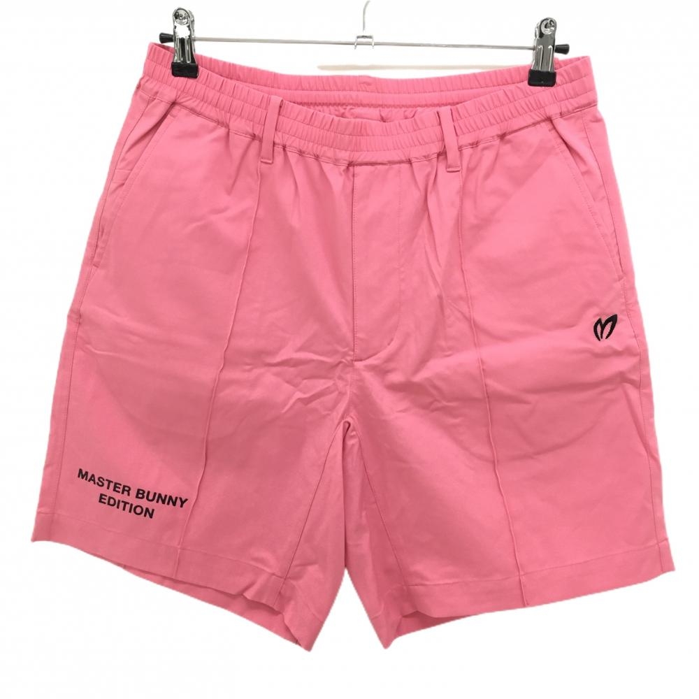 【超美品】マスターバニー ハーフパンツ ピンク ウエストゴム  メンズ 4(M) ゴルフウェア 2024年モデル MASTER BUNNY EDITION