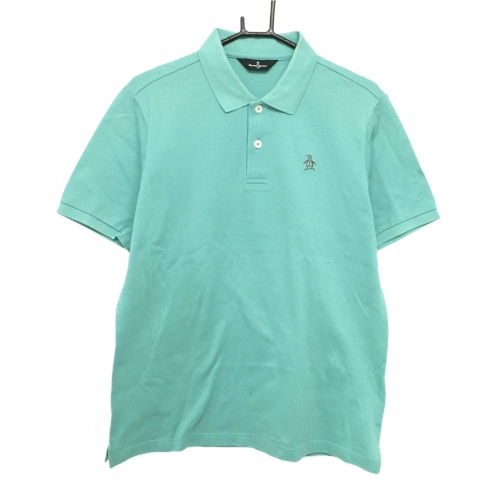 マンシングウェア 半袖ポロシャツ ライトグリーン系 胸ロゴ メンズ LL ゴルフウェア Munsingwear