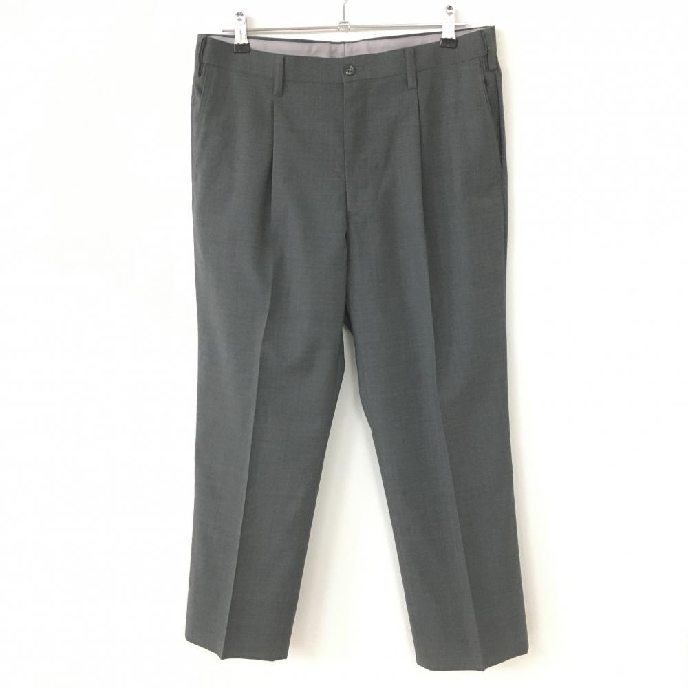 【美品】マンシングウェア パンツ 杢グレー シンプル ウール混 薄手 メンズ 88 ゴルフウェア Munsingwear