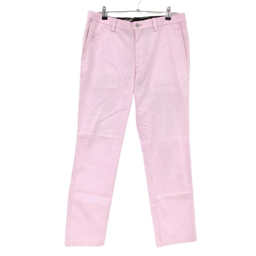 マンシングウェア パンツ ピンク 地模様 バックロゴ  メンズ 85 ゴルフウェア Munsingwear