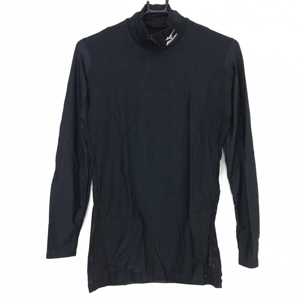 【新品】ミズノ インナーシャツ 黒 涼感 UVカット BIO GEAR  メンズ O(XL) ゴルフウェア MIZUNO