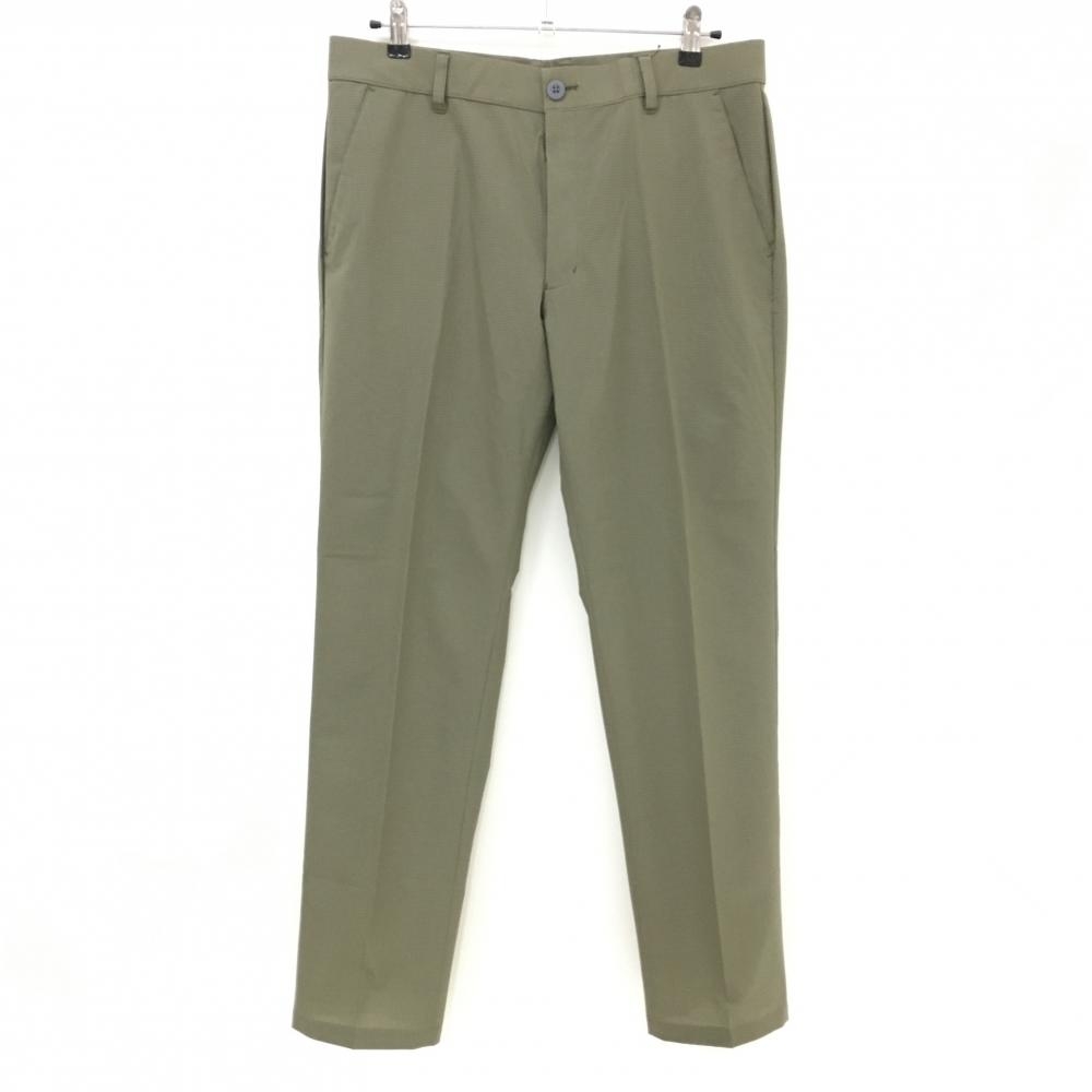 【新品】ミズノゴルフ パンツ カーキ メッシュ調 薄手 メンズ 2XL ゴルフウェア MIZUNO