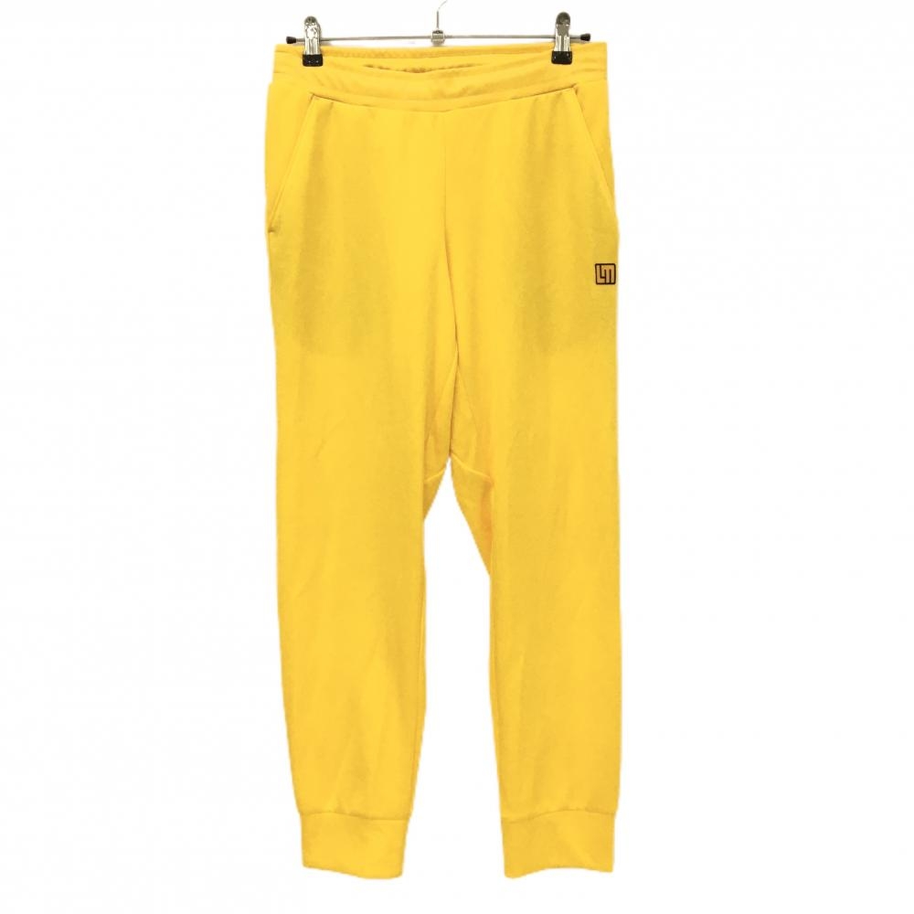 ラウドマウス ジョガーパンツ オレンジイエロー ロゴ刺しゅう ウエストゴム メンズ L ゴルフウェア LOUDMOUTH