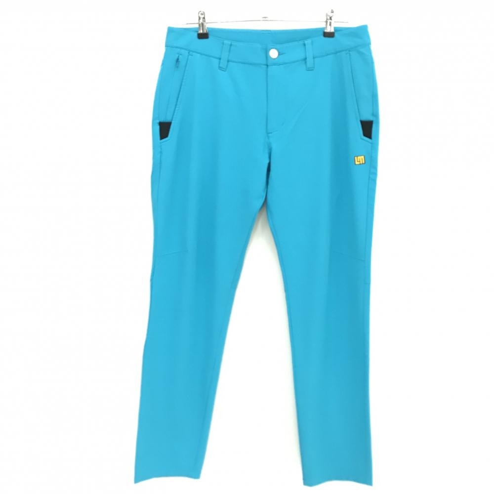 【美品】ラウドマウス パンツ ターコイズブルー ストレッチ  メンズ L ゴルフウェア LOUDMOUTH