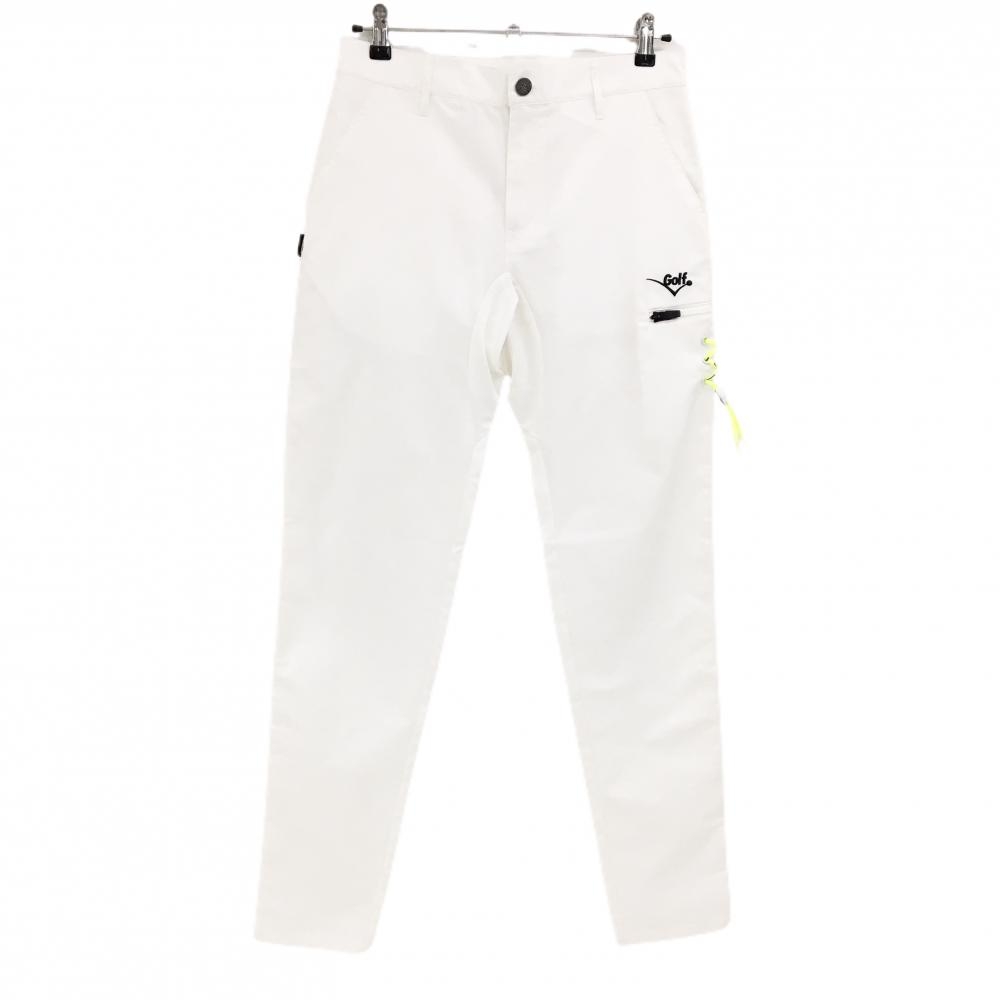 【超美品】ラッセルノ パンツ 白 サイドレースアップ  メンズ 4(M) ゴルフウェア RUSSELUNO