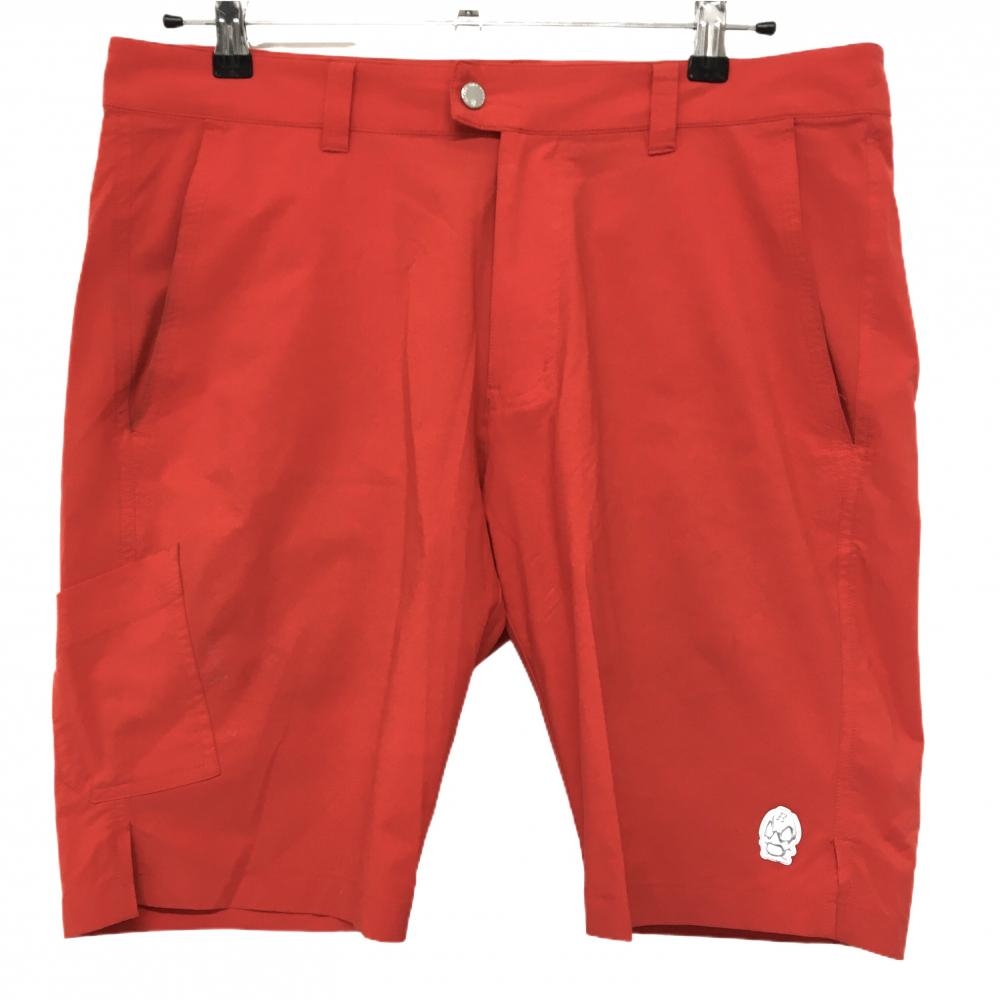 ラッセルノ ハーフパンツ レッド ルチャマスクワッペン  メンズ 6(XL) ゴルフウェア RUSSELUNO