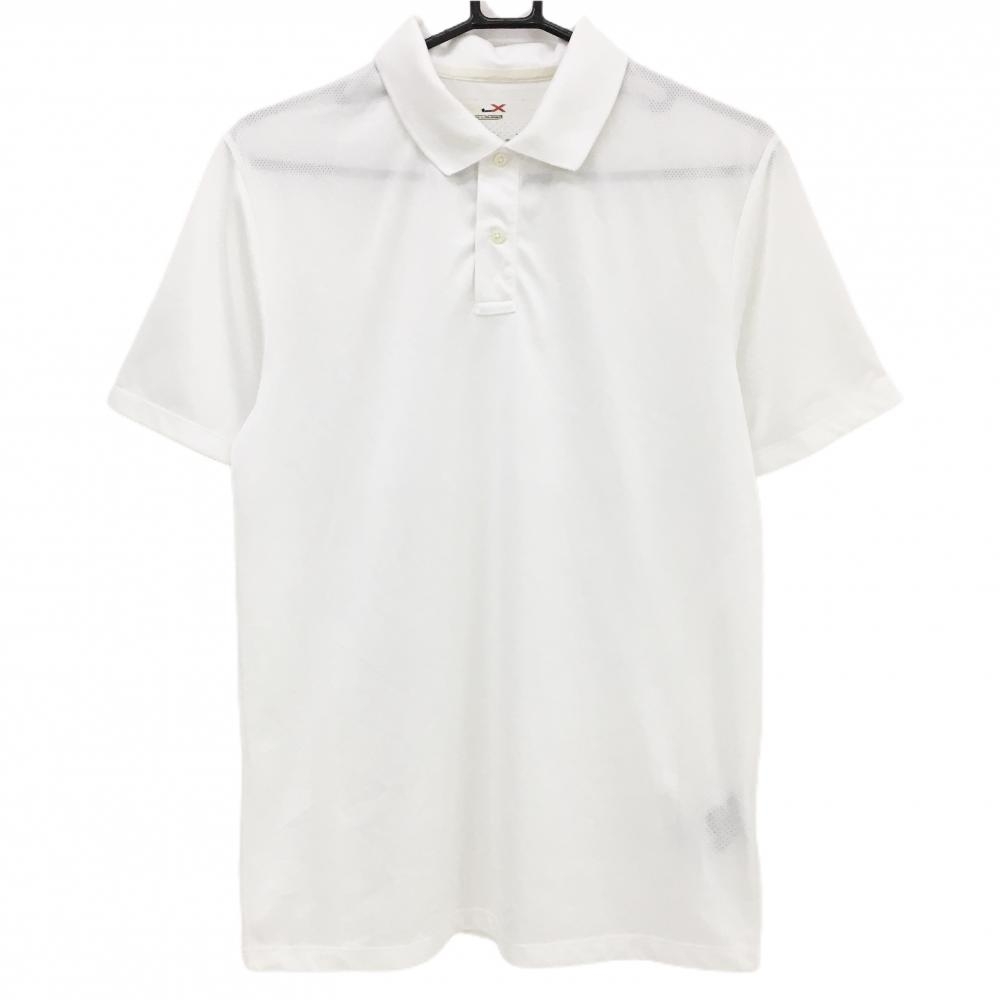 RLXラルフローレン 半袖ポロシャツ 白 所々メッシュ メンズ  ゴルフウェア Ralph Lauren