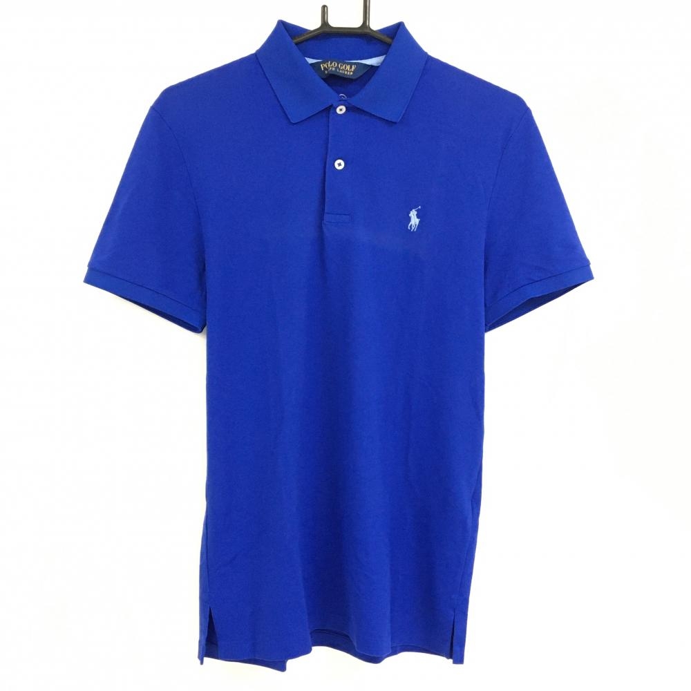 ポロゴルフ 半袖ポロシャツ ブルー ロゴ刺しゅう メンズ SP ゴルフウェア Ralph Lauren