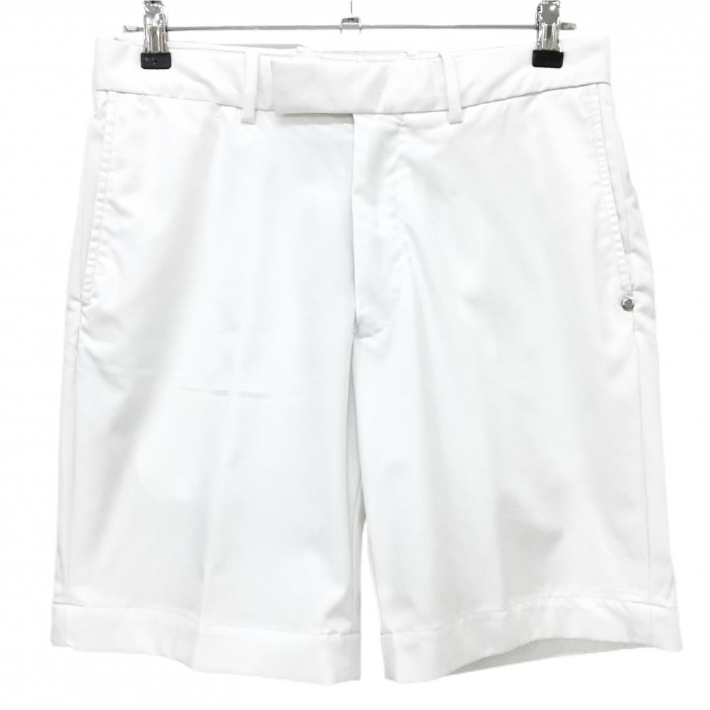 【美品】RLXラルフローレン ハーフパンツ 白 ヒップロゴ メンズ  ゴルフウェア Ralph Lauren