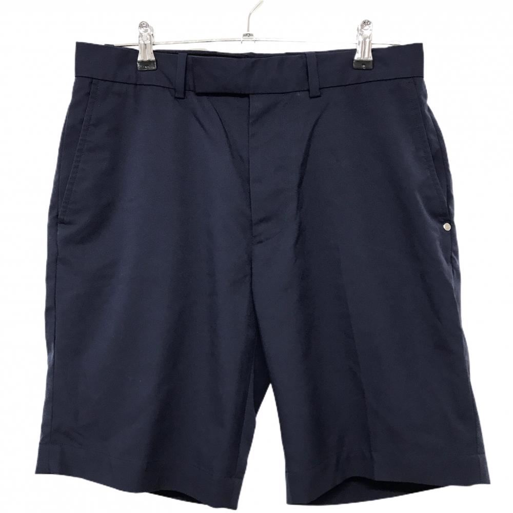 【超美品】RLXラルフローレン ハーフパンツ ネイビー ロゴシルバー ストレッチ  メンズ 170/76A ゴルフウェア Ralph Lauren