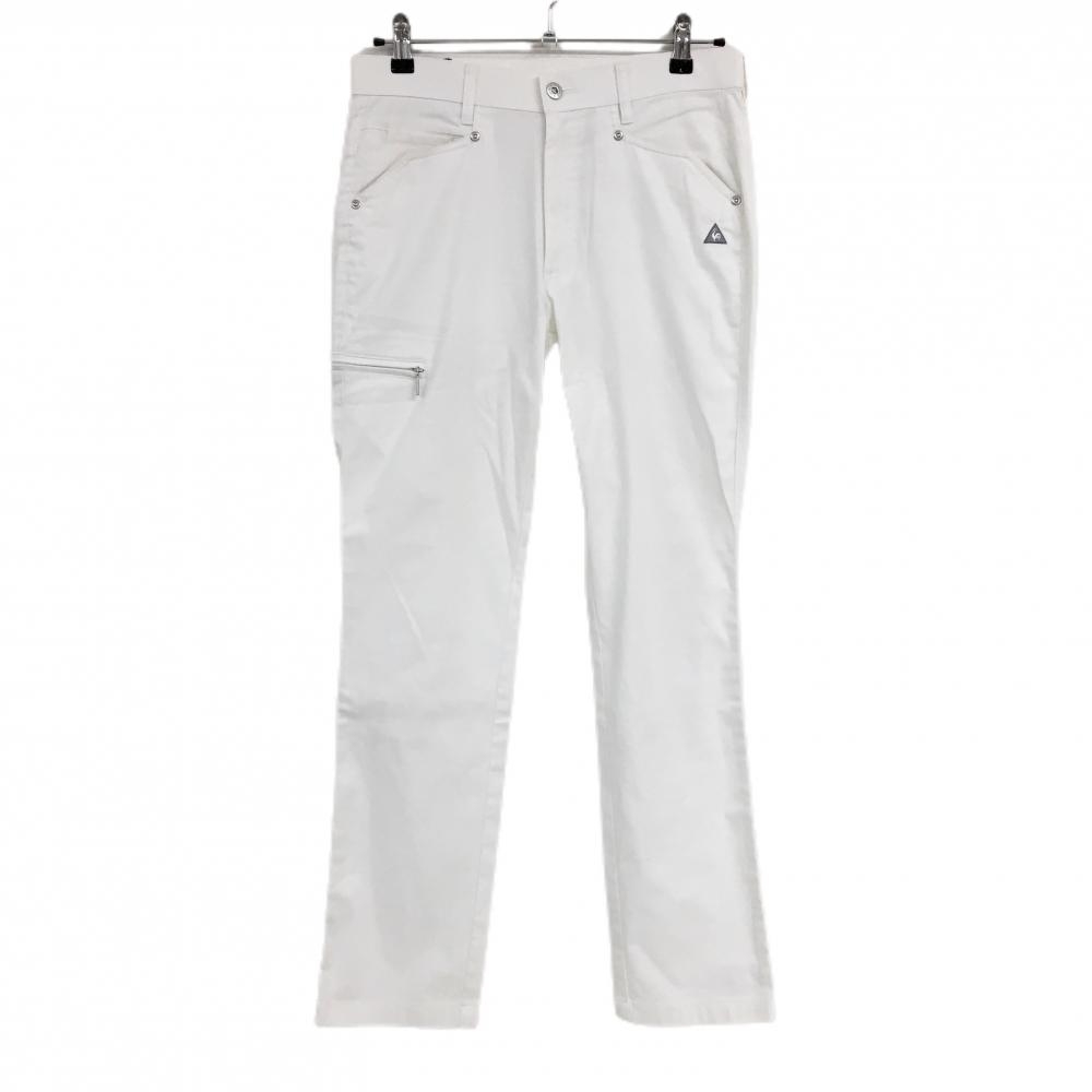 ルコック パンツ 白 織生地 メンズ 79 ゴルフウェア le coq sportif