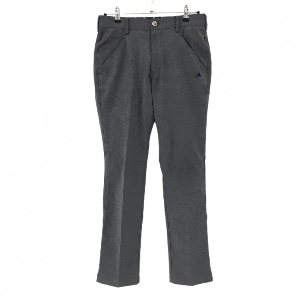 ルコックゴルフ パンツ グレー 無地 ロゴ刺しゅう メンズ 76 ゴルフウェア le coq sportif