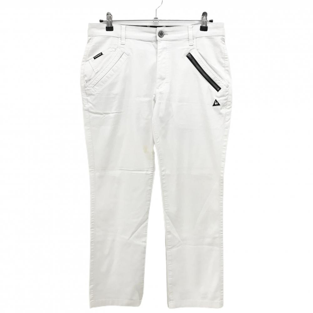 ルコックゴルフ パンツ 白 ストレッチ メンズ 85 ゴルフウェア le coq sportif
