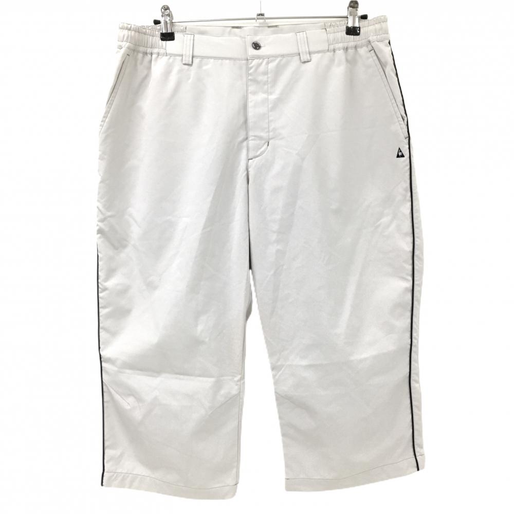 ルコックゴルフ 半端丈パンツ ライトグレー ロゴ刺しゅう メンズ LL ゴルフウェア le coq sportif