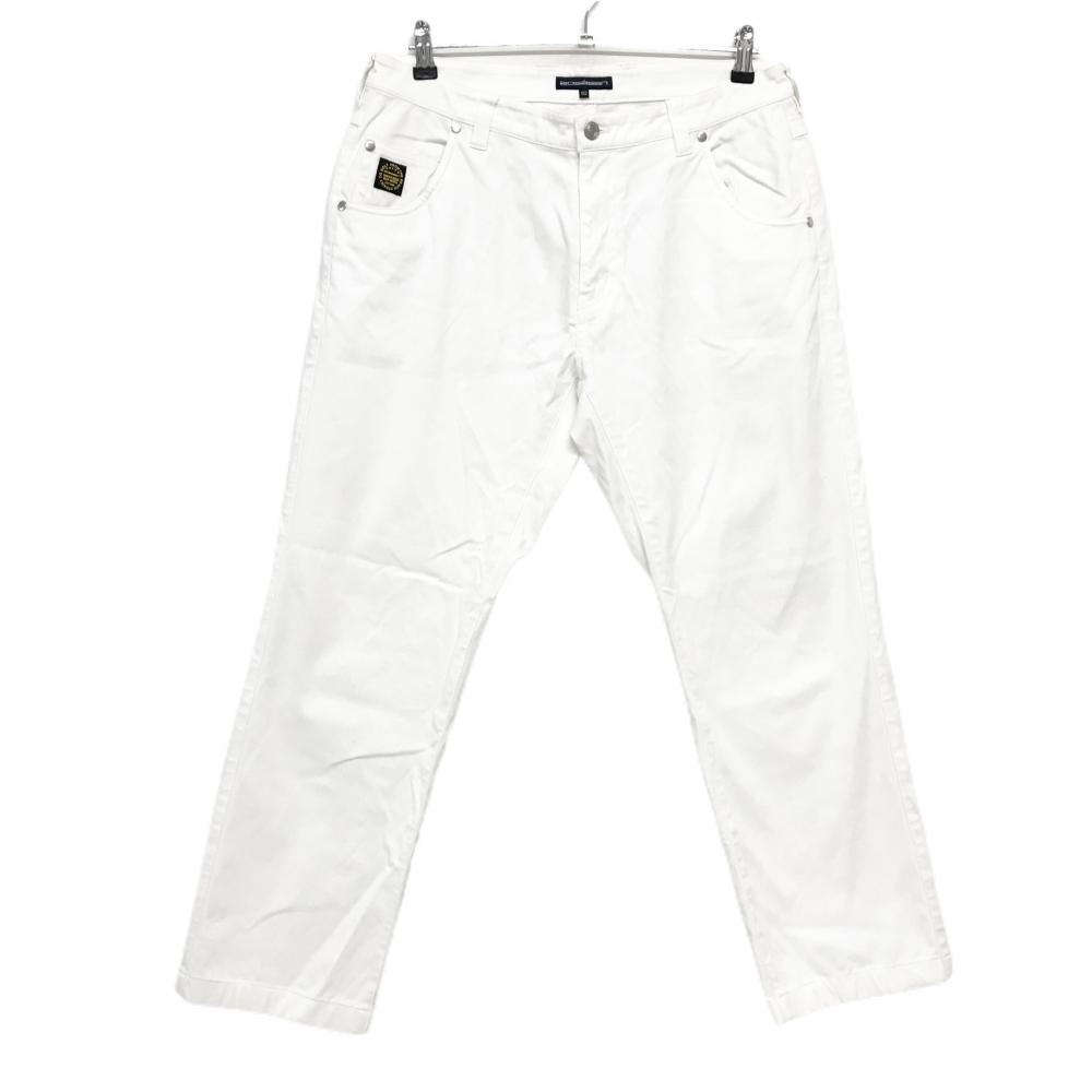 ロサーセン パンツ 白 後ろステッチロゴ メンズ 82 ゴルフウェア Rosasen