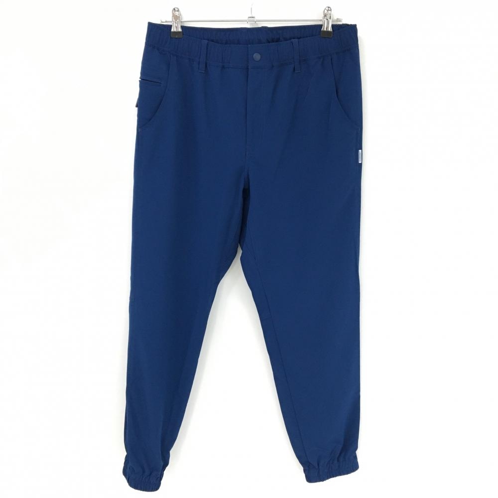 【美品】ロサーセン ジョガーパンツ ネイビー ロゴ刺しゅう メンズ 85 ゴルフウェア Rosasen