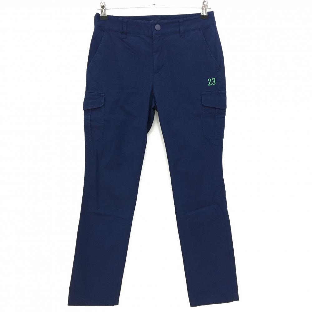 23区ゴルフ カーゴパンツ ネイビー ストレッチ  レディース 64 ゴルフウェア 23区