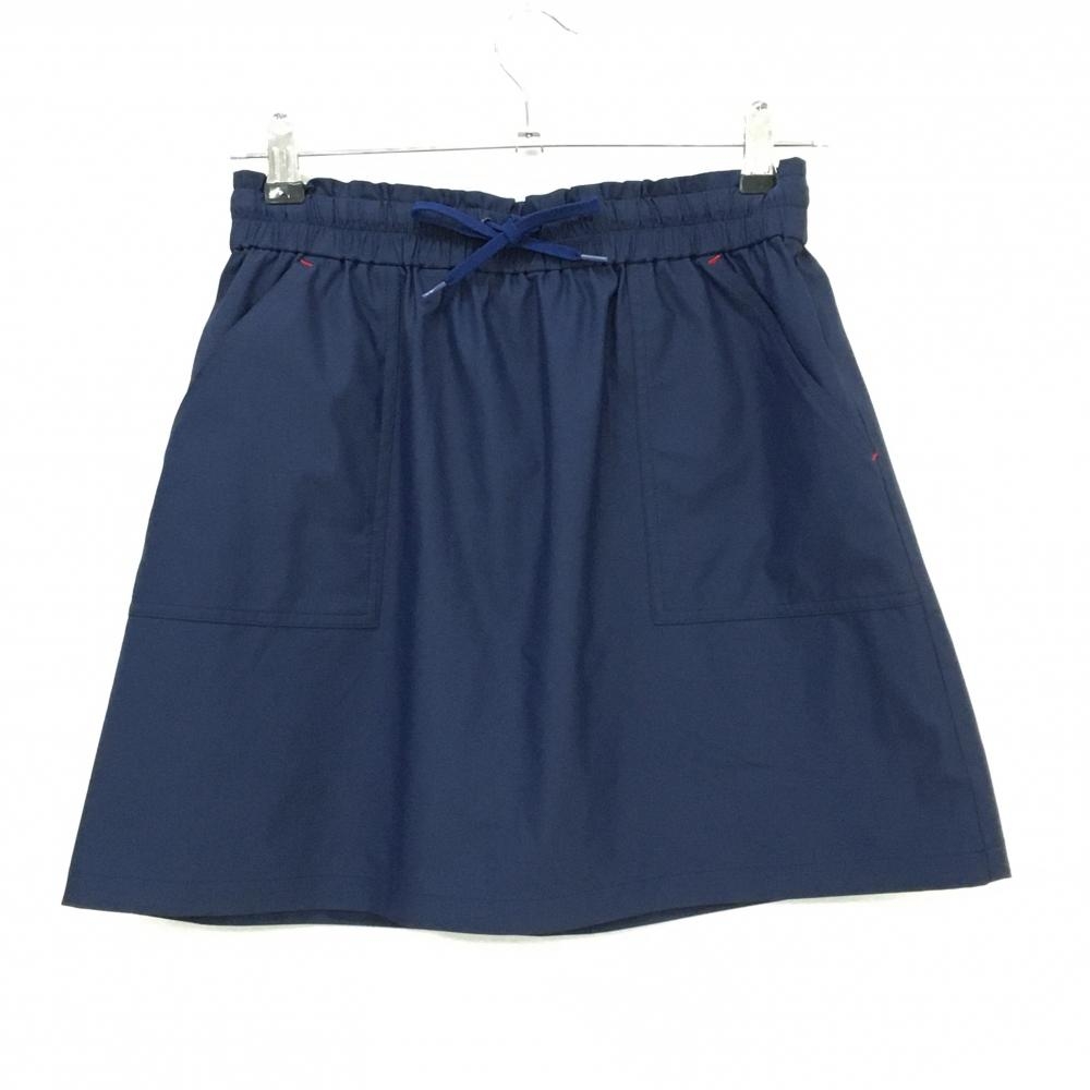 【超美品】23区ゴルフ ストレッチスカート ネイビー ウエストゴム＆調節紐 レディース I(M) ゴルフウェア 23区