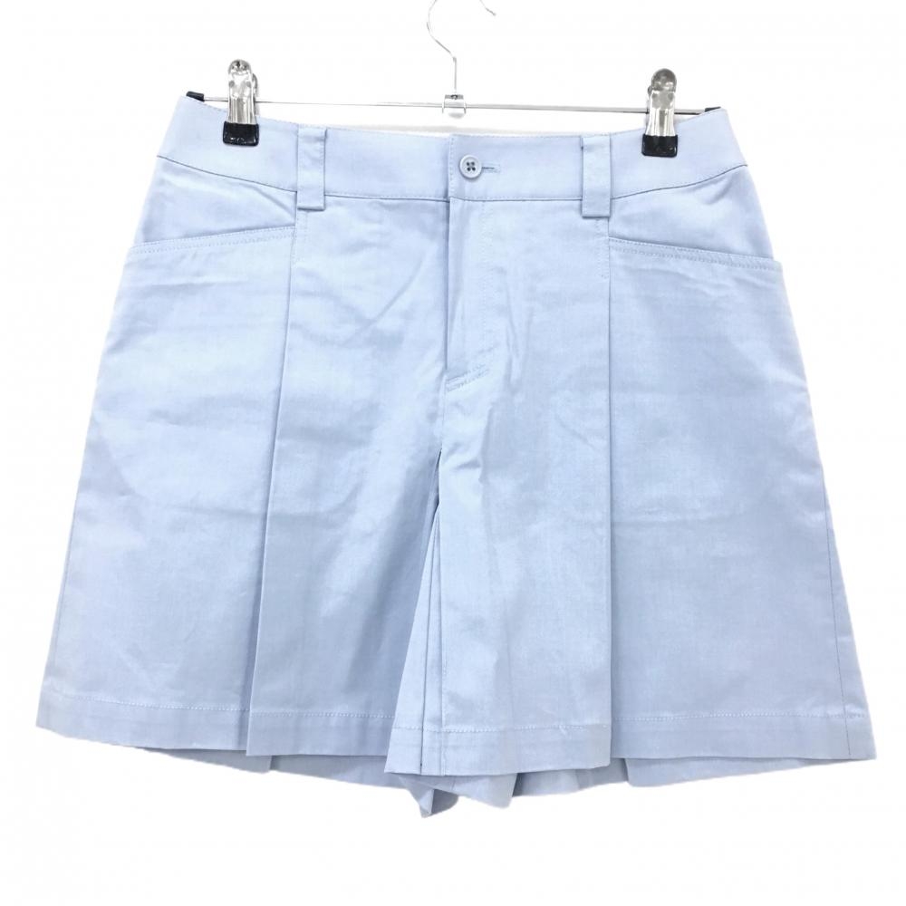 【美品】アシュワース キュロットスカート ライトブルー系 ストレッチ レディース M ゴルフウェア サンプル品 ASHWORTH