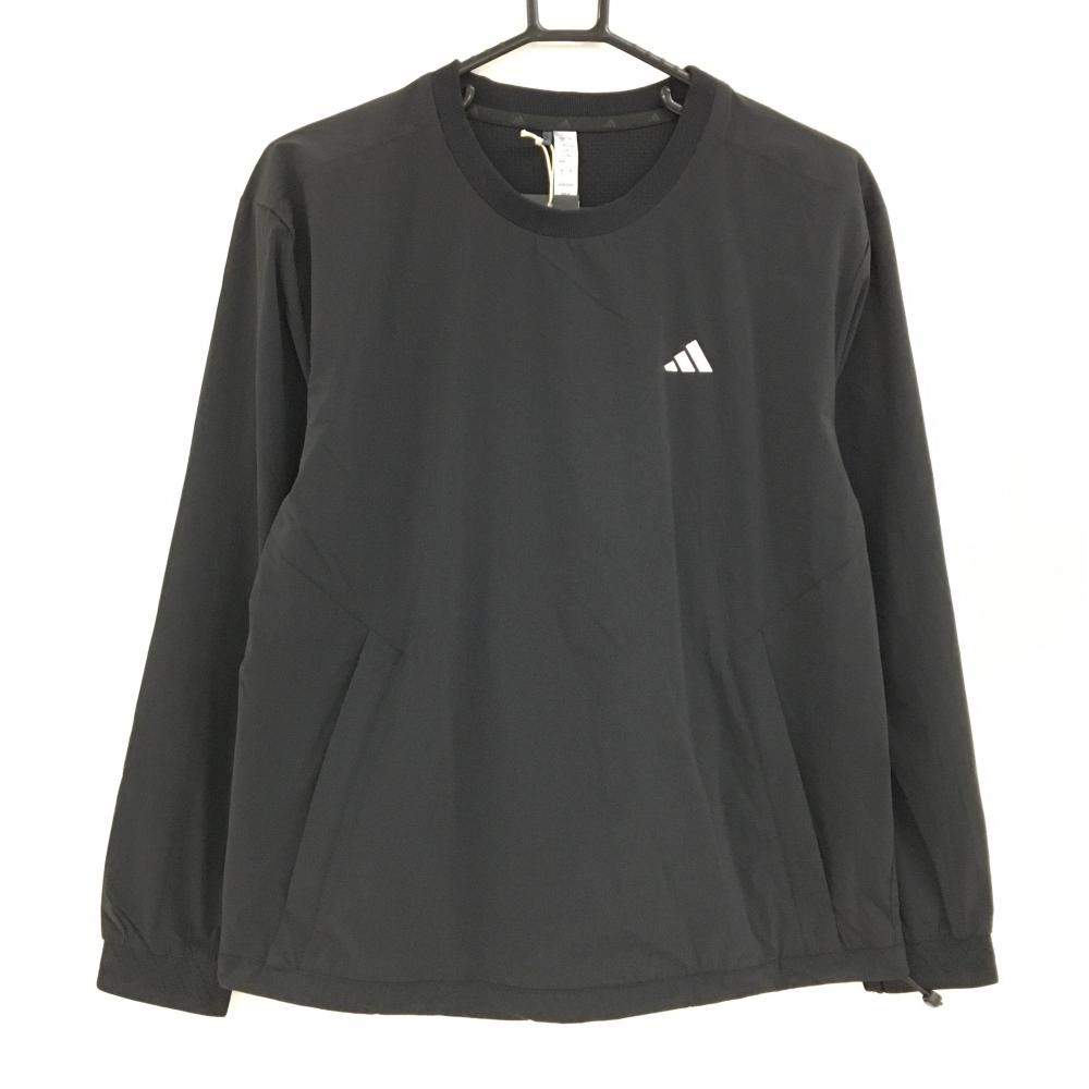 【新品】アディダス スニード 黒×白 裏地付き 裾ドローコード ブルゾン レディース L ゴルフウェア adidas