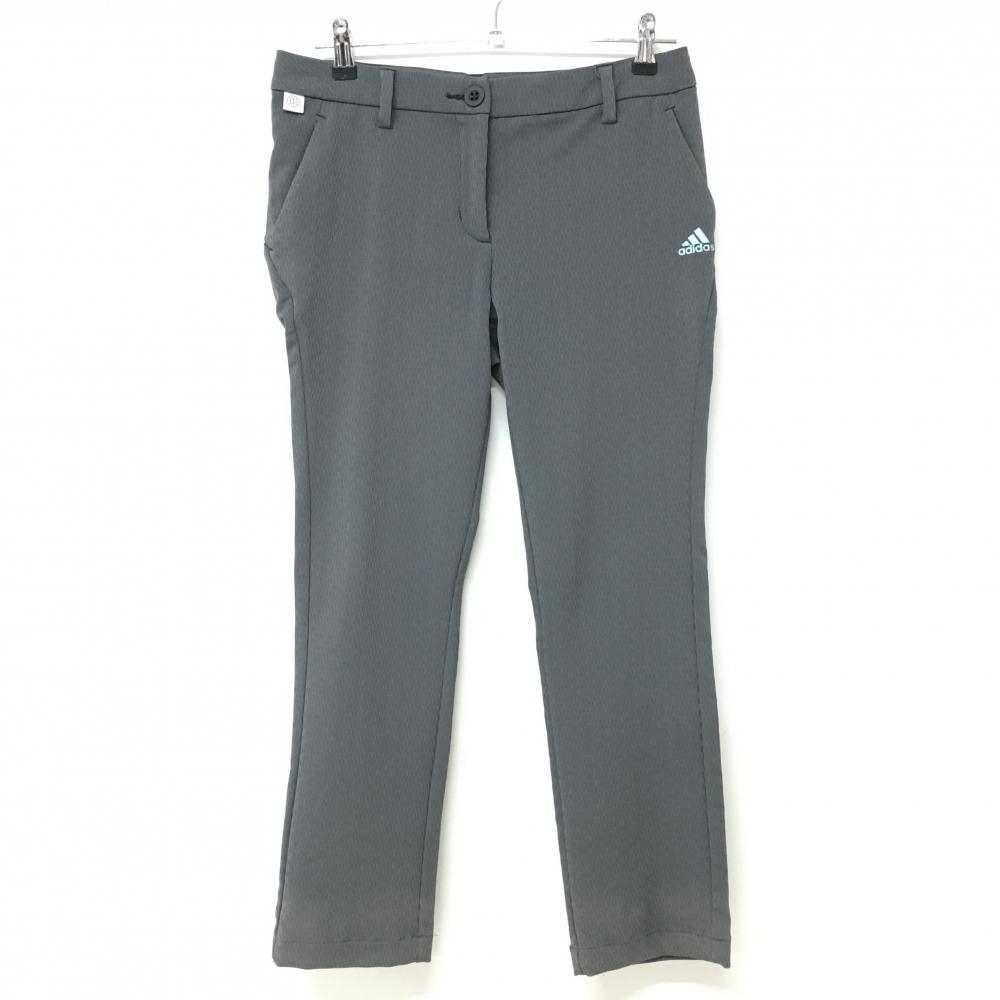 アディダス パンツ グレー 地模様 ストレッチ レディース L ゴルフウェア adidas