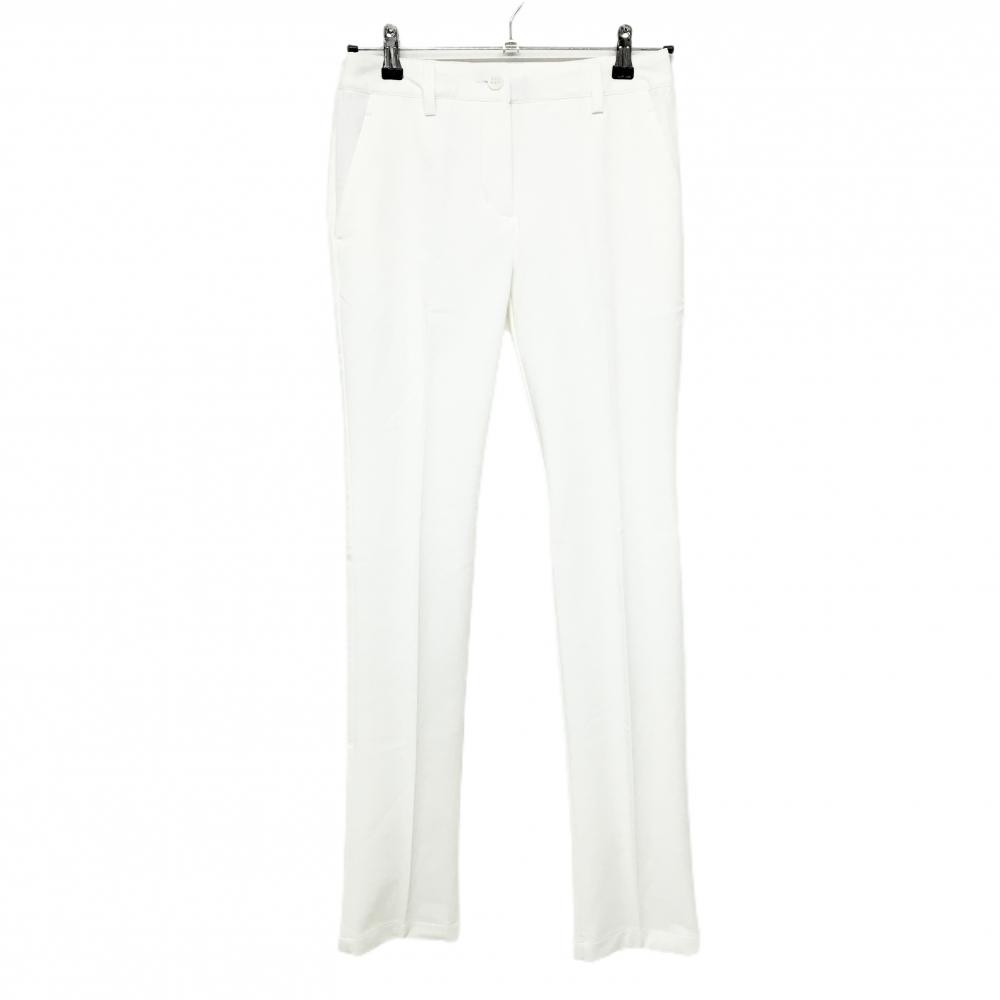 【超美品】アディダス パンツ 白 ナイロン混 ストレッチ レディース M ゴルフウェア adidas