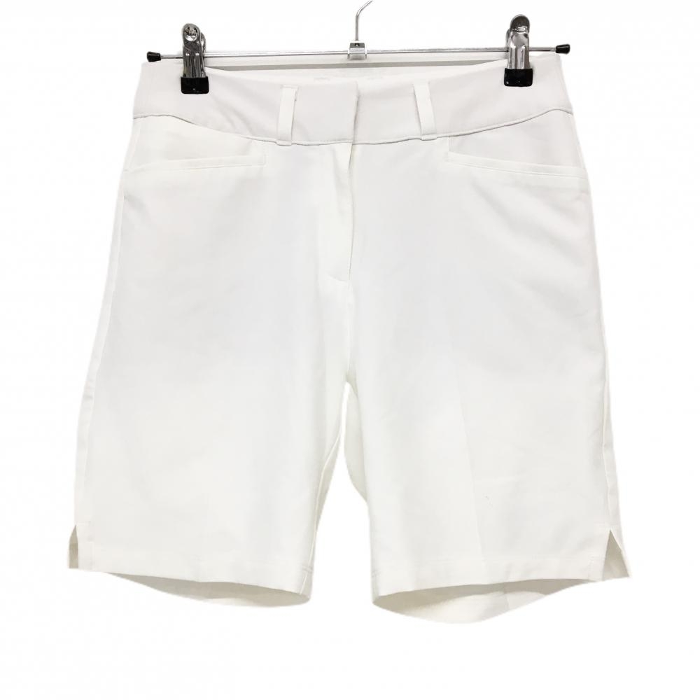 【美品】アディダス ショートパンツ 白 シンプル  レディース M ゴルフウェア adidas