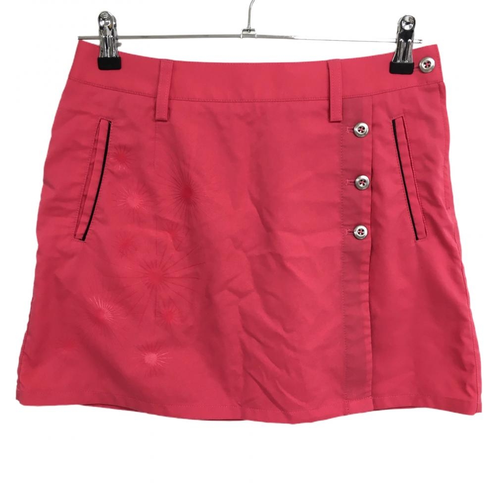 【超美品】アディダス スカート ピンク 一部柄 インナーパンツ付  レディース M/M ゴルフウェア adidas