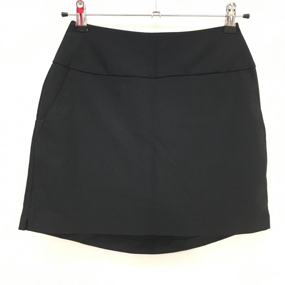 【超美品】アディダス スカート 黒 シンプル バックロゴ 内側インナーパンツ レディース J/S ゴルフウェア adidas