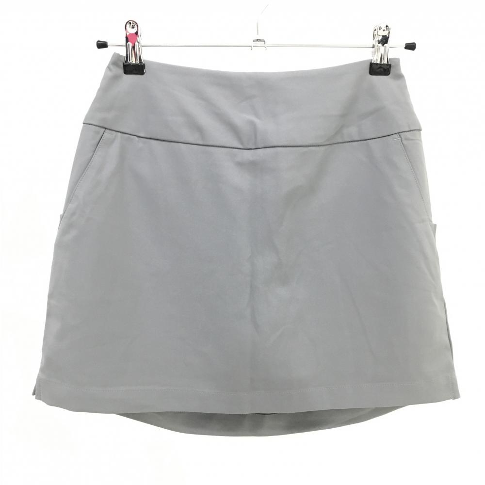 【超美品】アディダス スカート グレー ストレッチ 内側インナーパンツ レディース J/S ゴルフウェア adidas