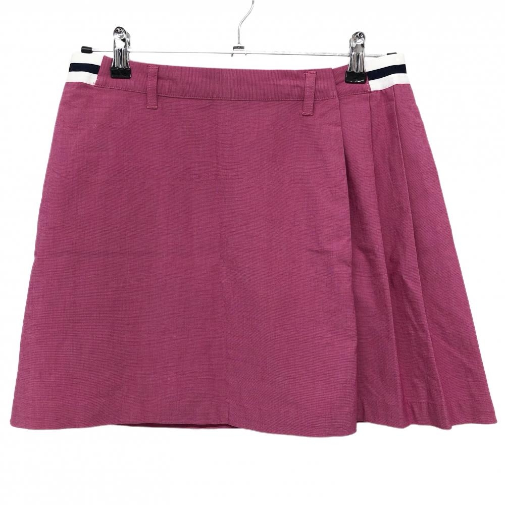 アディダス スカート ピンク ウエストライン 一部プリーツ レディース M ゴルフウェア adidas