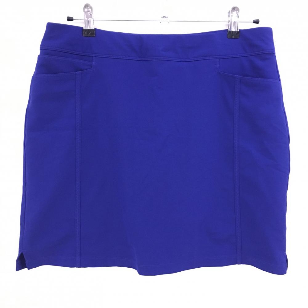 【美品】アディダス スカート ブルー バックロゴ 内側インナーパンツ レディース M ゴルフウェア adidas