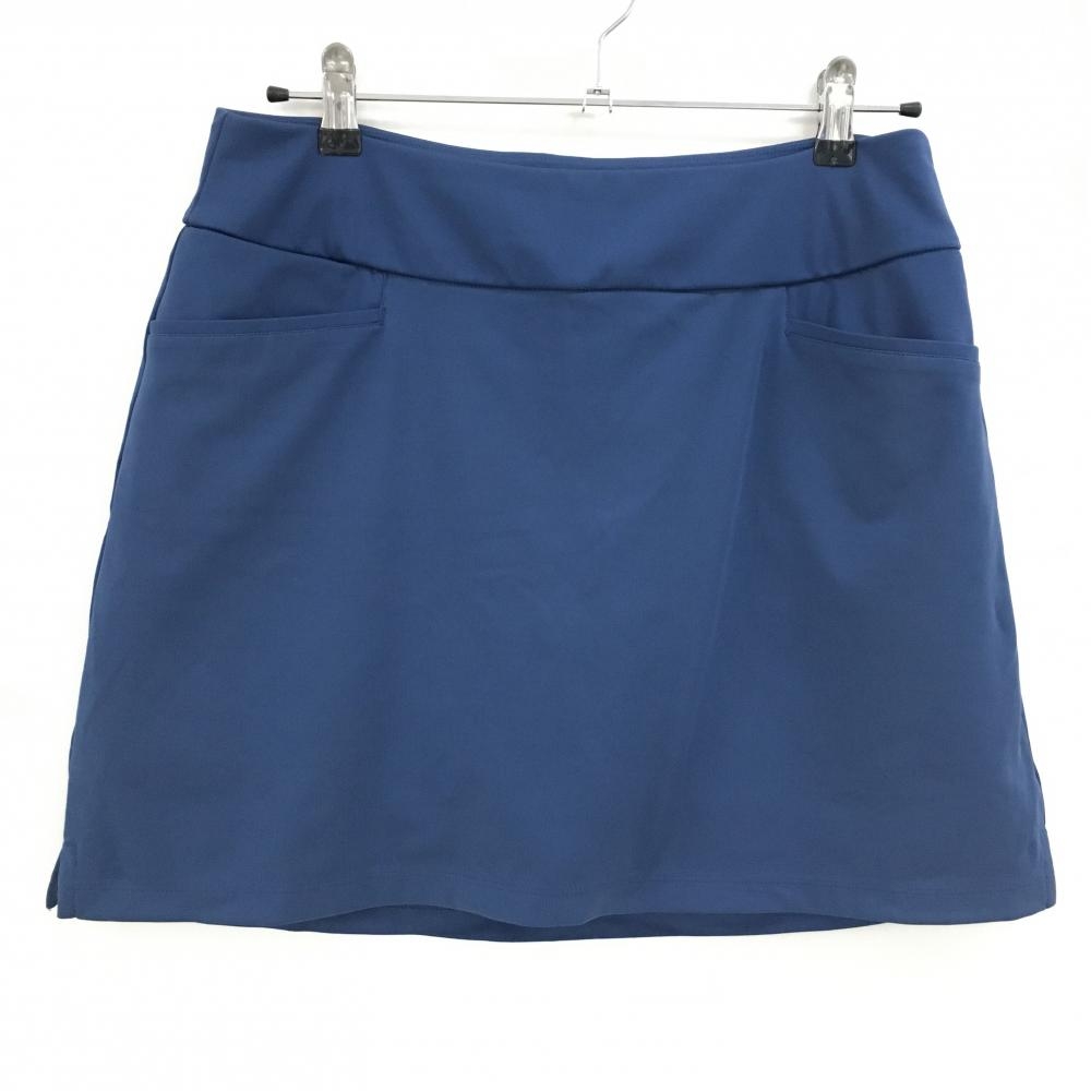 【超美品】アディダス スカート ネイビー バックロゴ 内側インナーパンツ レディース M ゴルフウェア adidas