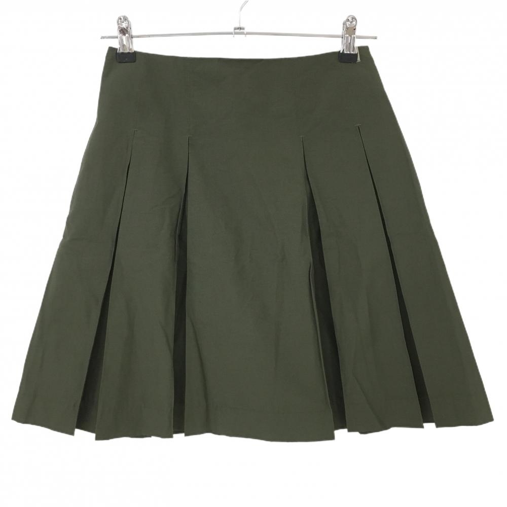 【超美品】アディダス プリーツスカート カーキ ナイロン混  レディース L/G ゴルフウェア adidas