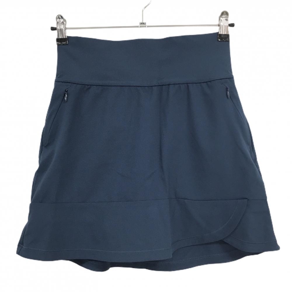 【超美品】アディダス スカート ネイビー ストレッチ内側インナーパンツ レディース S ゴルフウェア adidas