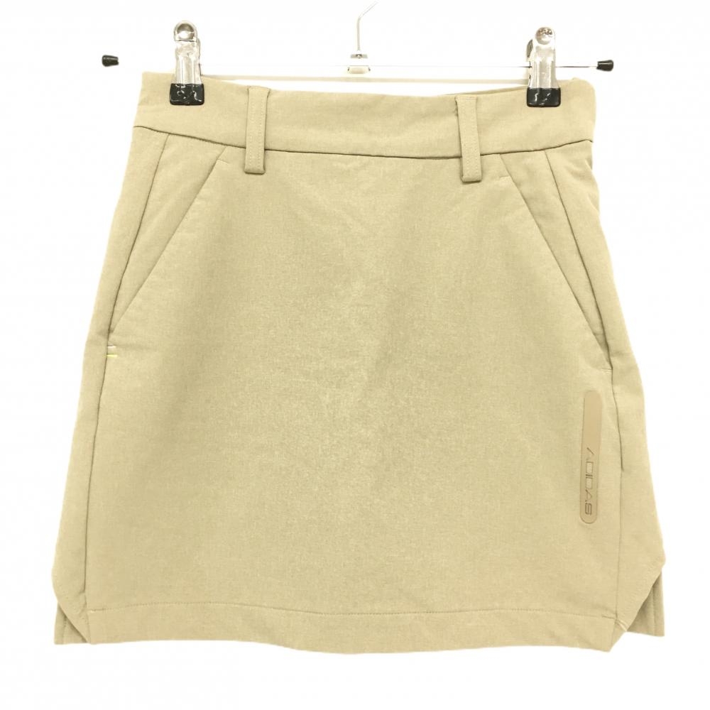 【超美品】アディダス スカート ベージュ系 内側インナーパンツ ストレッチ レディース XS ゴルフウェア adidas