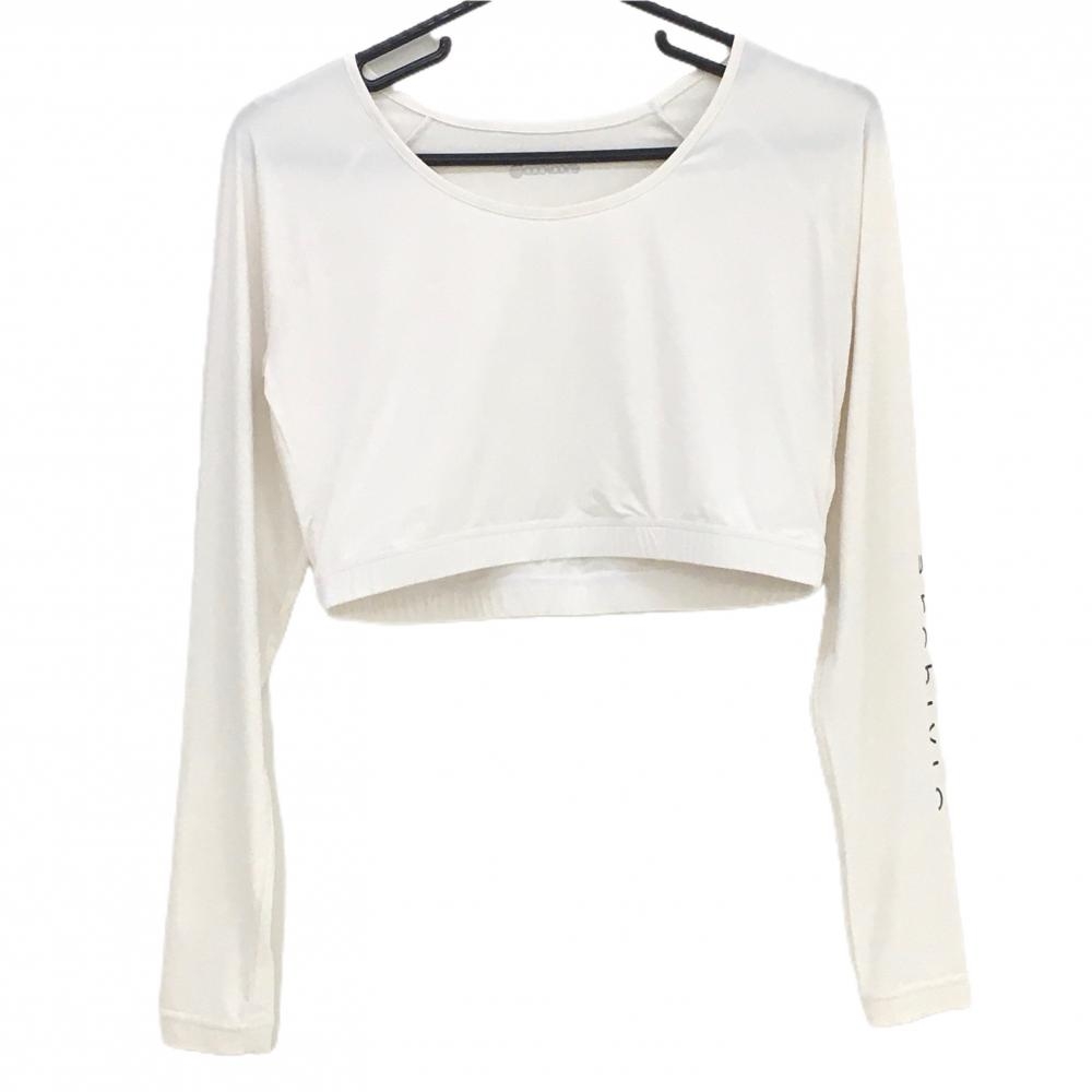 【美品】アルチビオ インナーシャツ 白 ショート丈 UVカット 吸水速乾 レディース 40(L) ゴルフウェア 2024年モデル archivio