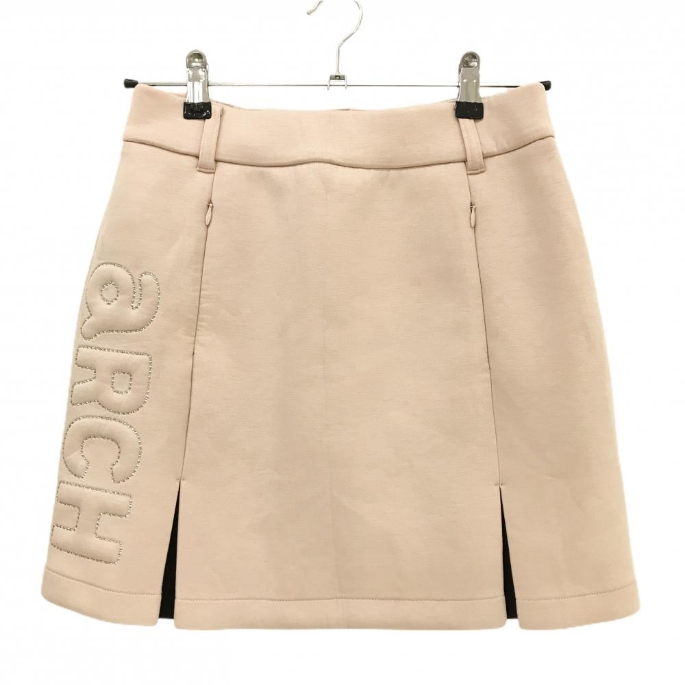 【美品】アルチビオ スカート ライトピンク ダンボールニット 蓄熱裏地  レディース 38(M) ゴルフウェア 2023年モデル archivio