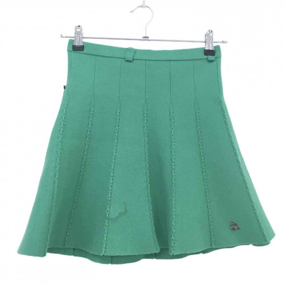 アルチビオ ニットスカート グリーン ケーブル編みライン レディース 36(S) ゴルフウェア archivio