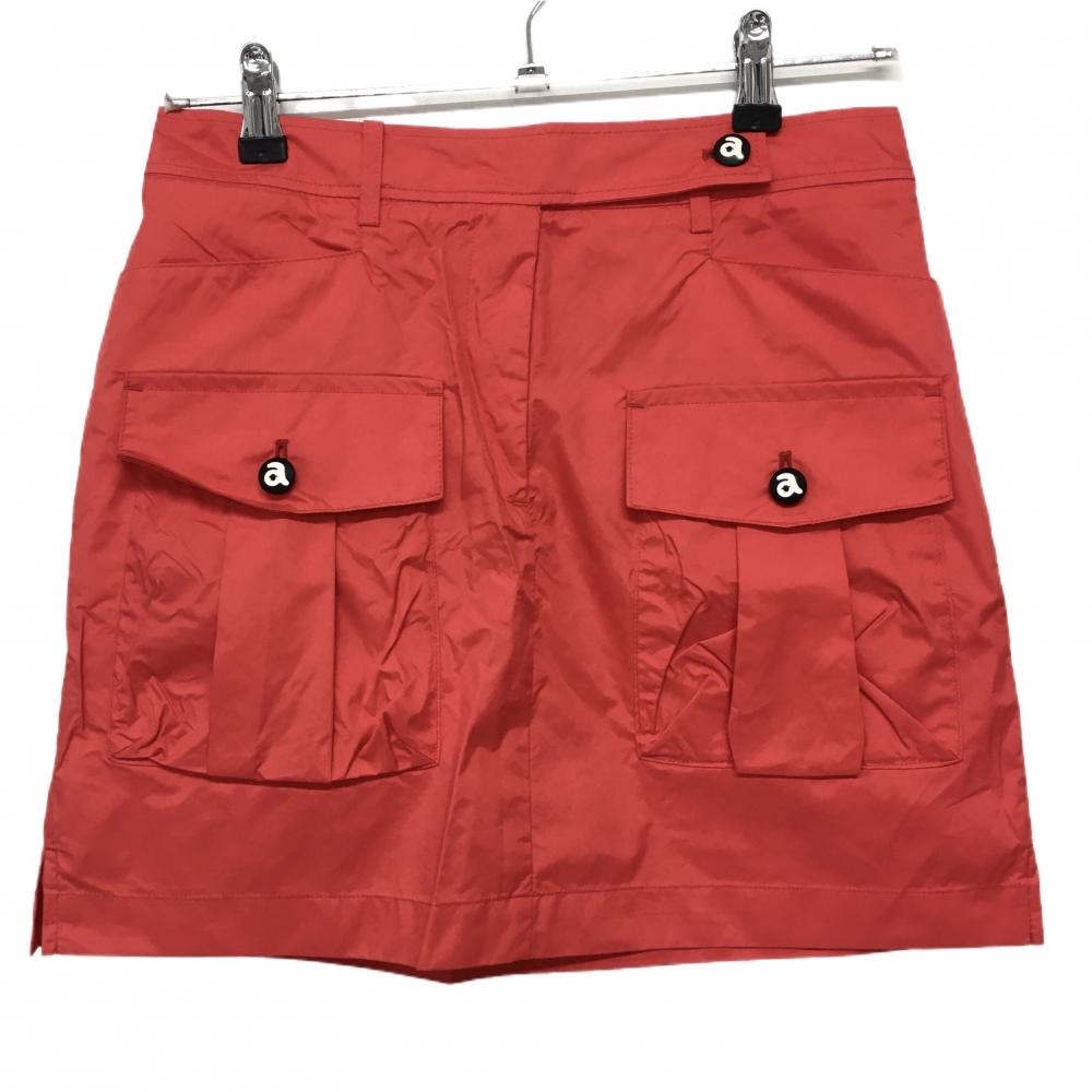 アルチビオ ナイロンスカート レッド 複数ポケット レディース 38(M) ゴルフウェア archivio