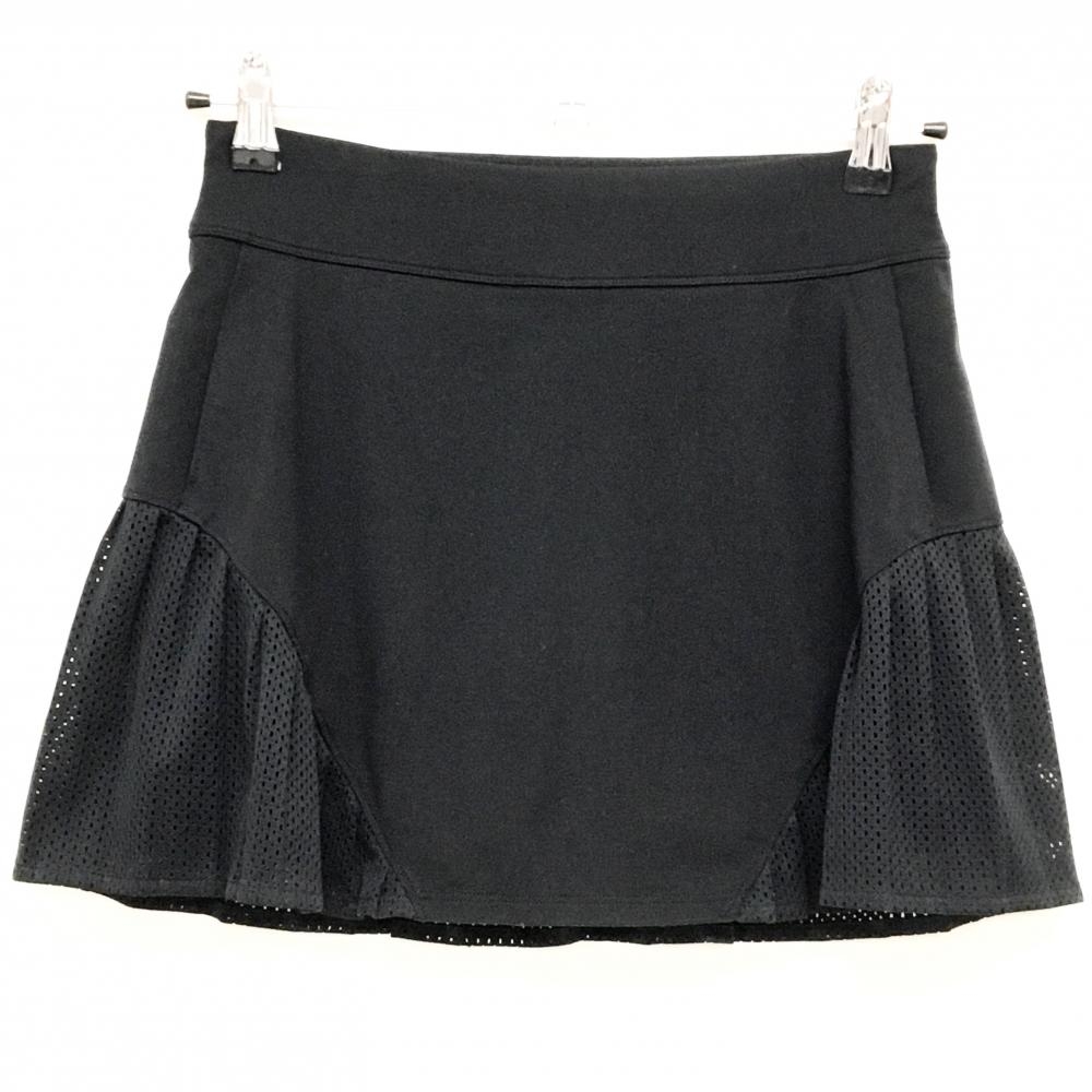 【超美品】アンダーアーマー スカート 黒 内側インナーパンツ 一部メッシュ地 ストレッチ レディース XS/TP/ECH ゴルフウェア UNDER ARMOUR