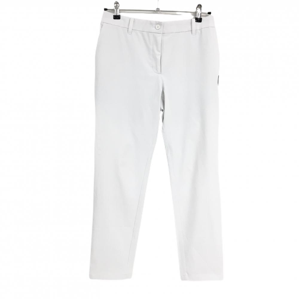 アンパスィ パンツ 白 無地 ロゴワッペン 一部裏地有り  レディース LL ゴルフウェア and per se
