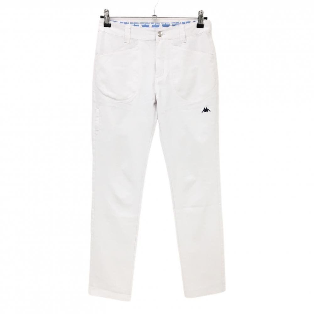 カッパ パンツ 白 ストレッチ ヒップワッペン レディース M ゴルフウェア Kappa