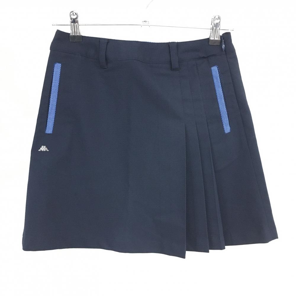 【新品】カッパ スカート ネイビー×ブルー ストレッチ COOLING レディース S ゴルフウェア Kappa